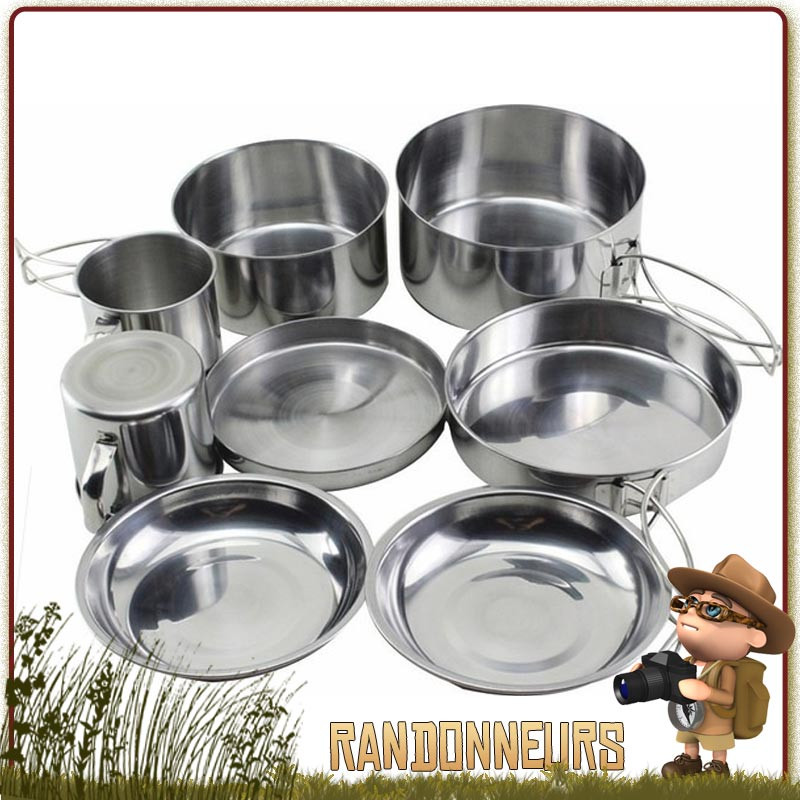 Assiette Inox 16 cm TATONKA type bushcraft de qualité