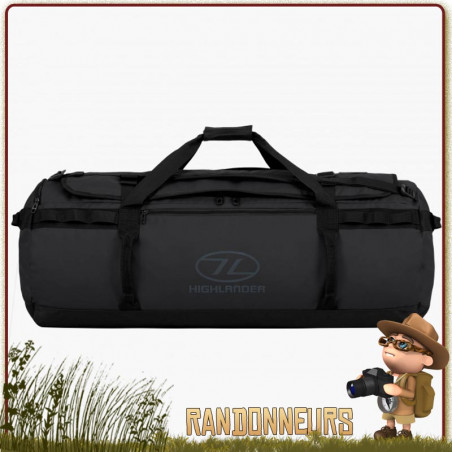 Sac Duffle Bag Etanche Storm KitBag 120L Noir Highlander