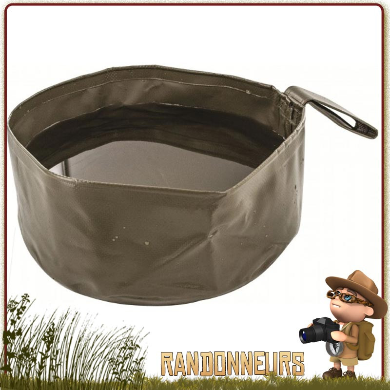 Bassine Souple et Pliable 4 Litres Highlander pour vaisselle camping