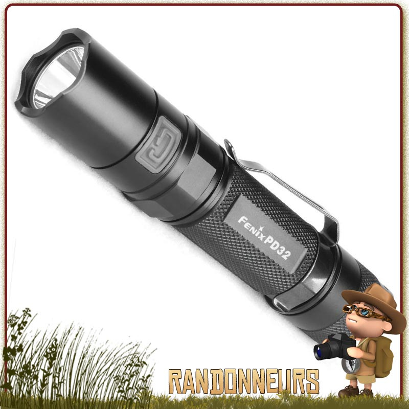 Lampe torche puissante, la FENIX PD32 donne 340 lumens sur près de 154 mètres, sur deux piles CR123A