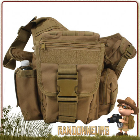 Sac Bandouliere Bushcraft MOLLE Coyote Rothco
