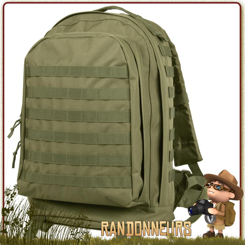 Sac à buches 2en1 vert militaire