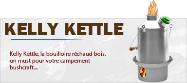 Kelly Kettle, la Bouilloire Réchaud bois bushcraft de votre bivouac